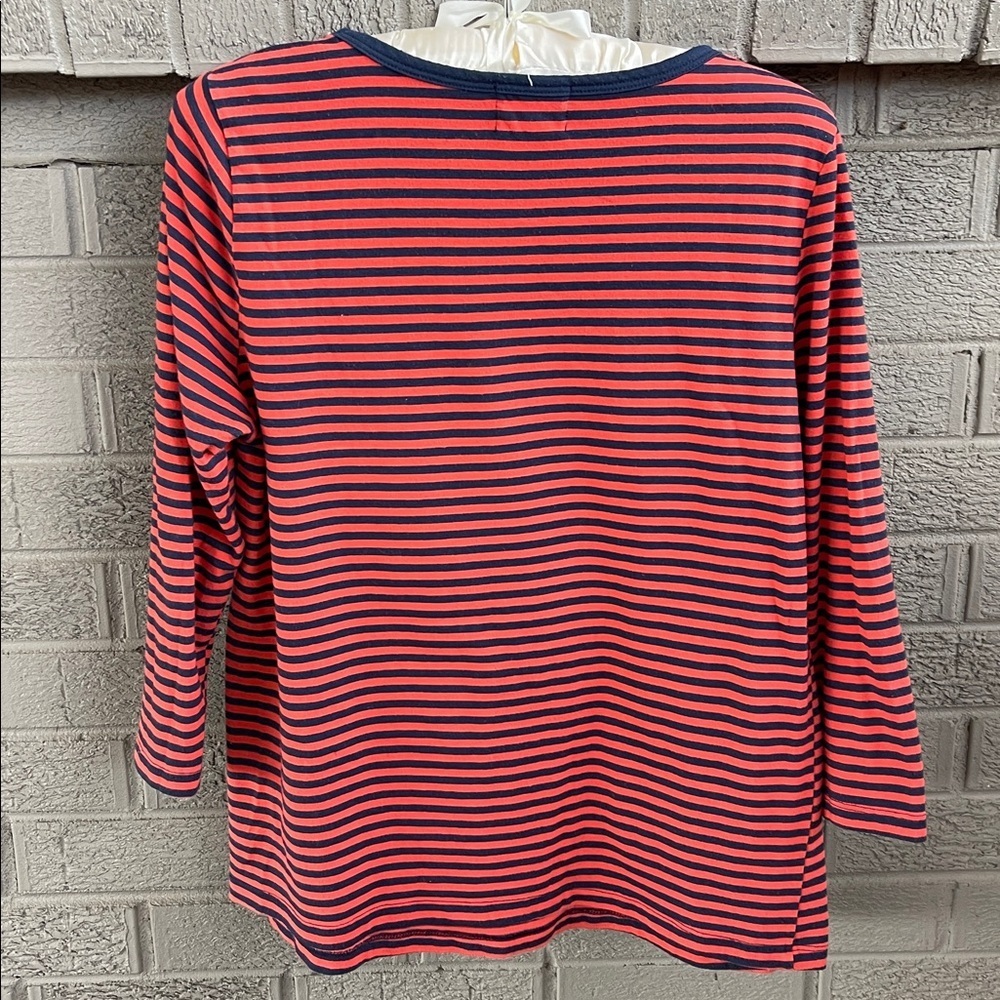 Anthropologie T.LA Striped Quarter Sleeve T-Shirt- size M - Picture 2 of 5